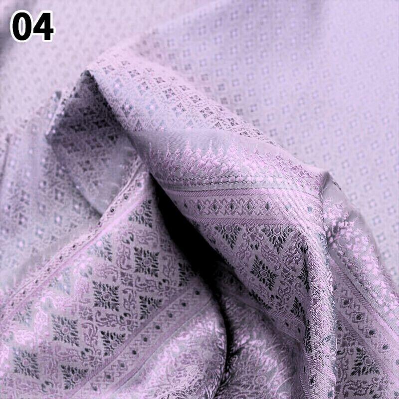 50X100Cm Dai Ethnic Thai Traditional Costume Fabric Southeast Asia Brocade Woven Straight Skirt Sew Diy Fabric Skirt Tube Dress