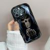 LZ13 Death Prayer Grim Reaper Skull Прозрачные мягкие волнистые чехлы для телефонов для iPhone 15 13 Pro Max 12 mini 14 8 Plus XS Max XR 6 Защитная задняя крышка