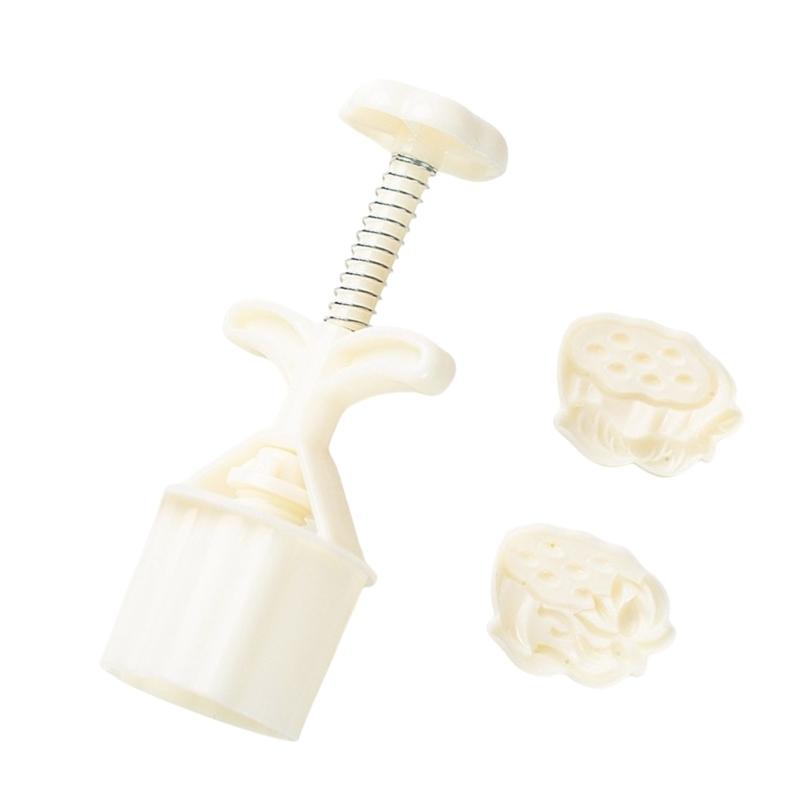 Flower Pattern Moon Cake Press Molds Cookie Stamps Chinese MidAutumn Moon Cake Maker Decorating Tool for Making Cookie