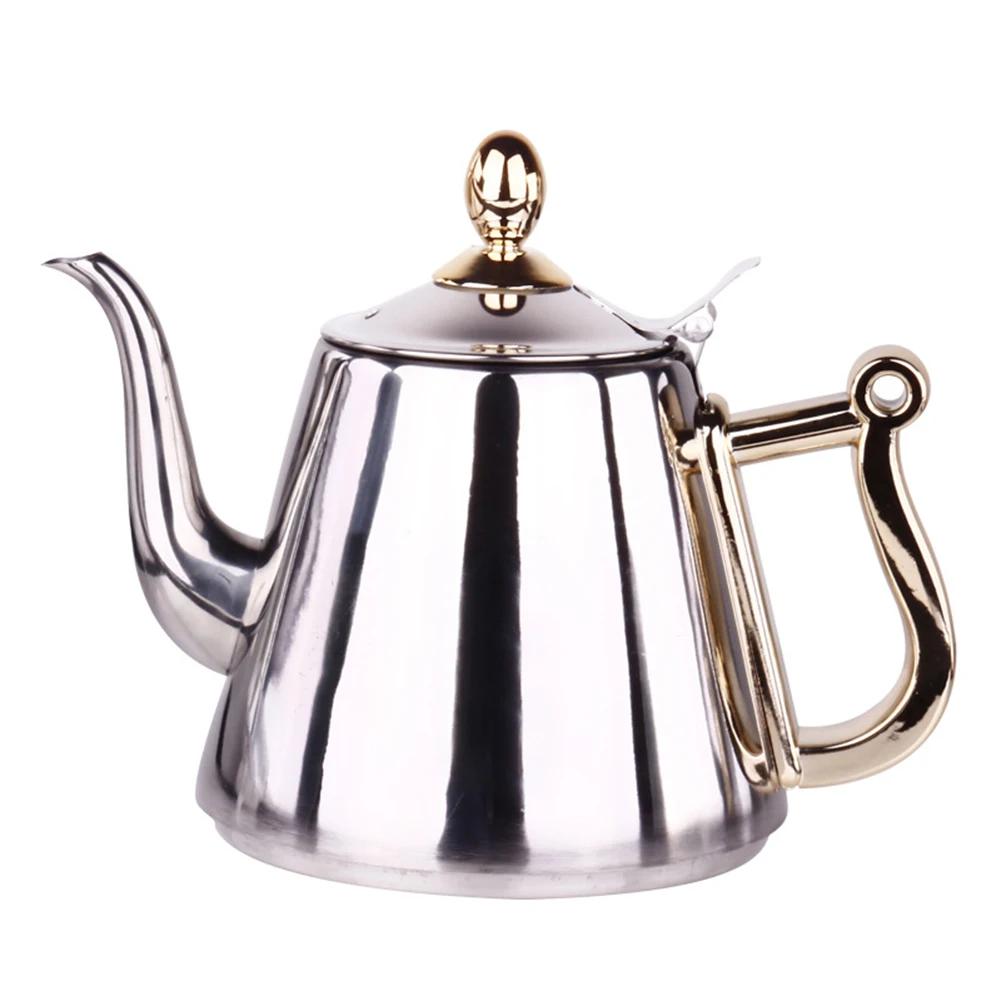 Чайник 1,5 л, сито из нержавеющей стали, польский, модный, прочный, кофейник, холодная вода, домашний чайный инструмент, индукционная плита, чайник