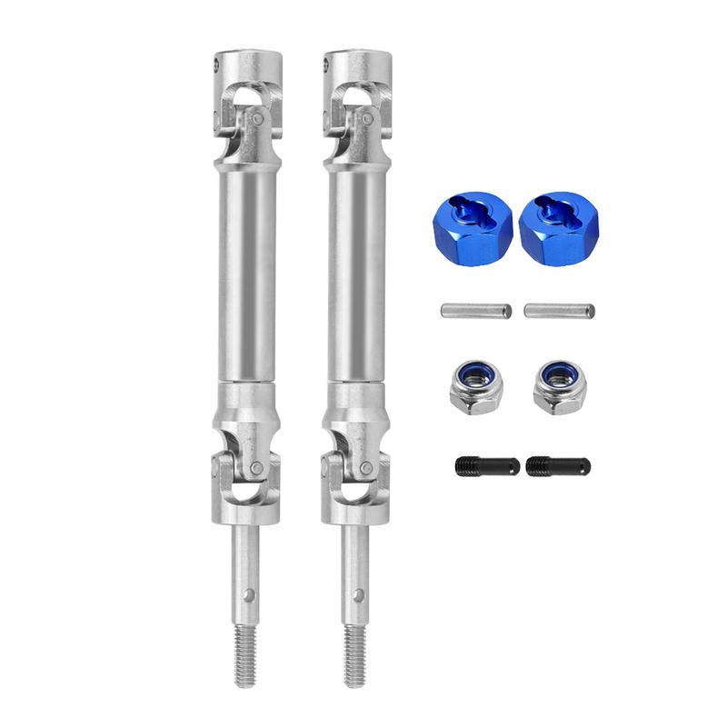 Stainless Steel Front Axle Shaft and Rear Drive Shaft For 1/10 Traxxas Slash 2WD 4X4 Rustler RC Car Upgrade Parts