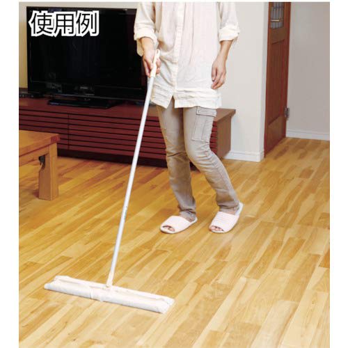 Azuma Flooring Wiper, Flooring Wide Wiper L, Wiping Width: Approx. 48cm, Handle Length: Approx. 103.5cm, For mopping large floors. FL371 White, 113cm