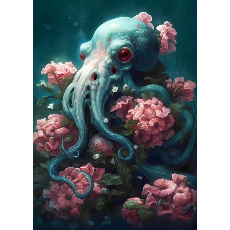 Фэнтези Цветок Животное Постеры Принты Колибри Зимородок Птица Лошадь Холст Картина Настенное Искусство Картинки Домашний Декор Гостиной