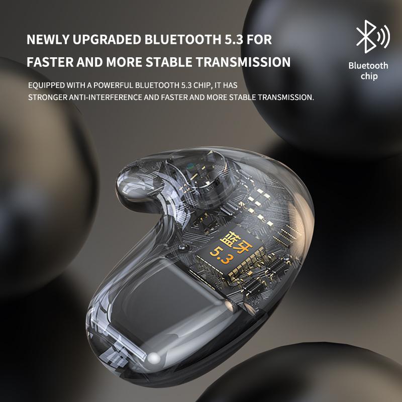 Мини-наушники для сна, невидимые наушники, беспроводные гарнитуры Bluetooth 5.3, водонепроницаемые скрытые наушники IPX5 для телефона