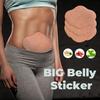 30/60pcs Big Belly Stickers - Textile Material, Non-Woven Fabric, No Washing Required