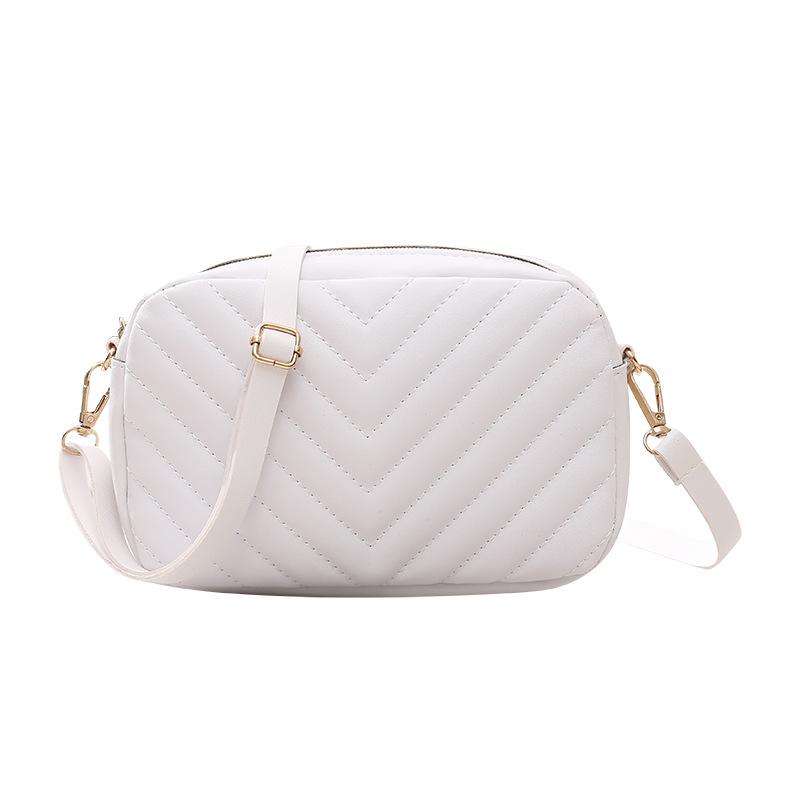 Женская сумка новая модная повседневная сумка вышивальная нить однотонная сумка-мессенджер волнообразный узор сумка через плечо цельная