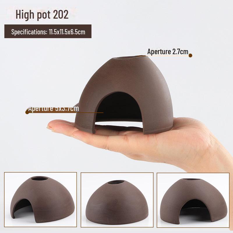 Purple Sand Ceramic Fish Tank Decor - Large, Medium & Small Rock Tiles