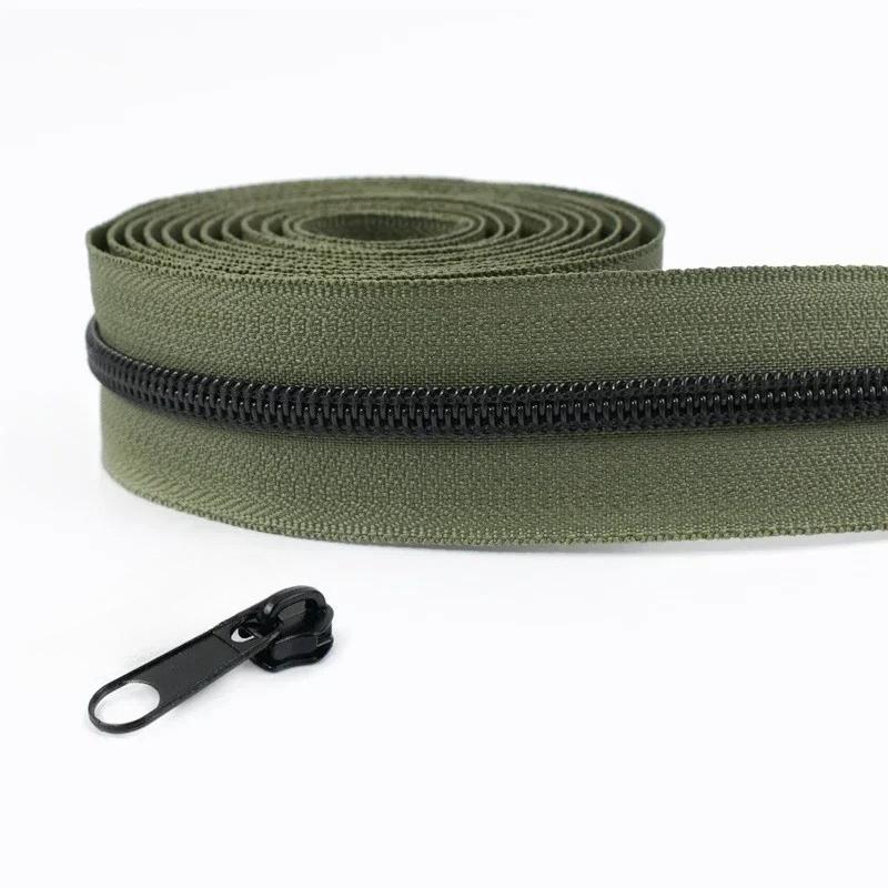 1-5 м 5# Нейлоновые молнии Meetee со слайдерами-пуллерами для молнии, тесьма для молнии для сумки, куртки, пластиковая спиральная молния, швейные аксессуары