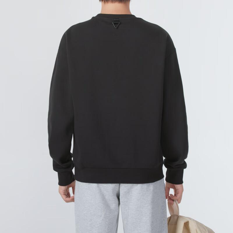 Puma Круглый вырез Повседневный спортивный свитшот с длинным рукавом Мужской свитшот Черный 629736-01