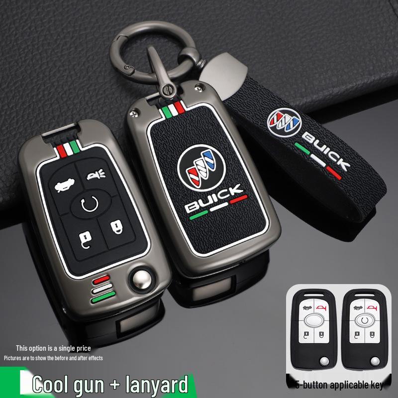 Buick Excelle Key Cover for 2015, 2008, 2011, 2013 Models - Remote Control Key Case