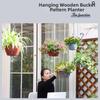 Grey Brown Hanging Flower Pots Self Watering Plant Flowerpot High Quality Planter  Balcony Decor