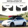 Soft Mud Flaps For Tesla Model Y Highland Accessories TPE Mudguards Fender Anti-Snow Anti-Sand Guard Protector