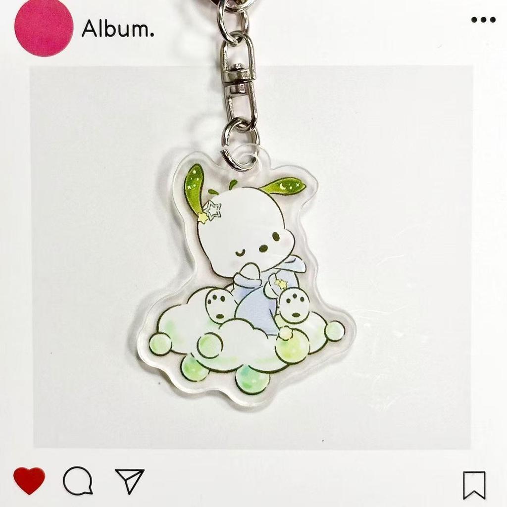 Брелок Sanrio Облачко: Прозрачный акриловый мультяшный кулон