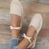 Fashion Fashion Zapatos Para Mujeres Heel Rope Womens Flats Lace-Up Espadrilles Summer Sandals Female Strap Shoe 2024 Tênis Chaussure