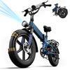 URLIFE T5 750 Вт 20-дюймовый электрический велосипед для взрослых - 48 В 13 Ач Дальность 60 км Складной электровелосипед с 7 скоростями Shimano