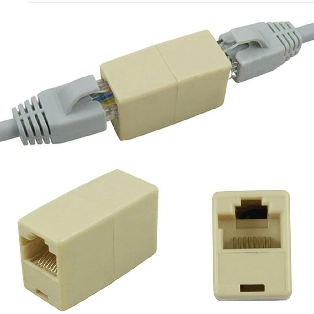 Сетевой Ethernet Двойной Прямой Головной Lan Кабель Соединитель Муфта RJ45 CAT 5 5E 6 6a Удлинитель Штекер Разъем Сетевого Кабеля