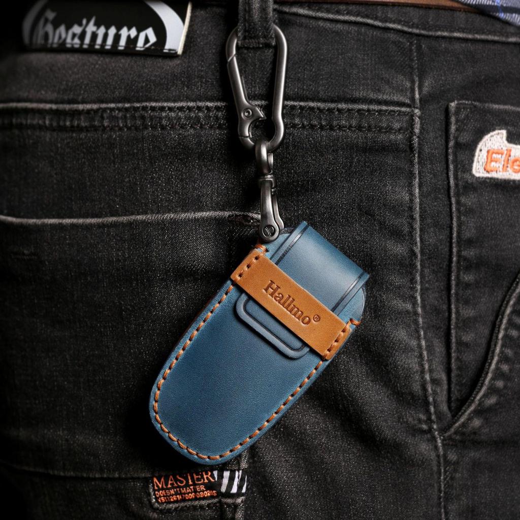 Genuine Leather Key Cover for Hongqi H5, H7, HS5, HS7 - Premium Car Remote Shell and Buckle