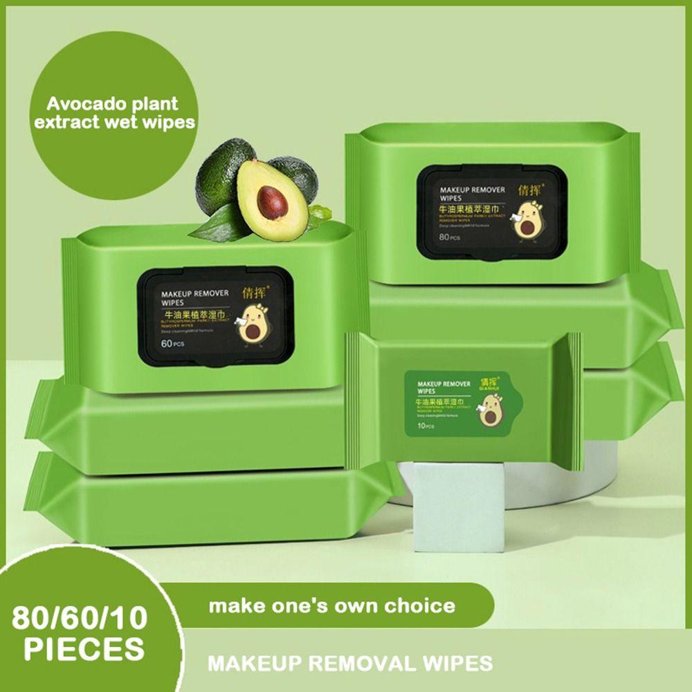 12/60/80PCS Cotton Makeup Removal Wipes Face Cleaner Disposable Cotton Wipes  Cosmetic Removal