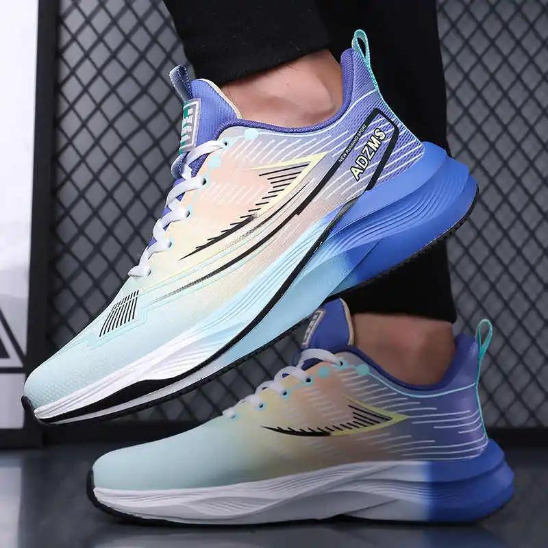 Fashion Round Nose Rubber Sole Men's Sport Running Sneakers Mules Tenis 46 Men's Large Size Shoes Interesting Special Special