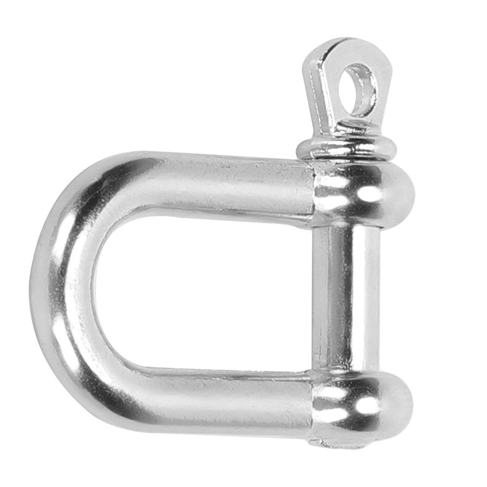 10 Pack Zinc Alloy Bow Shackle Flat Head D Ring Lock Pratical U Shape Connector Outdoor Gear