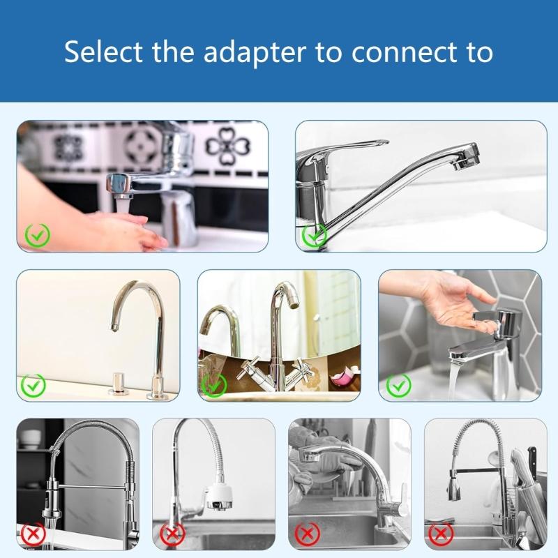 Pack of 20 Male Female Sink Water Tap Adapters Threaded Connectors for Kitchen Sink Aerators and Garden Hoses Connection