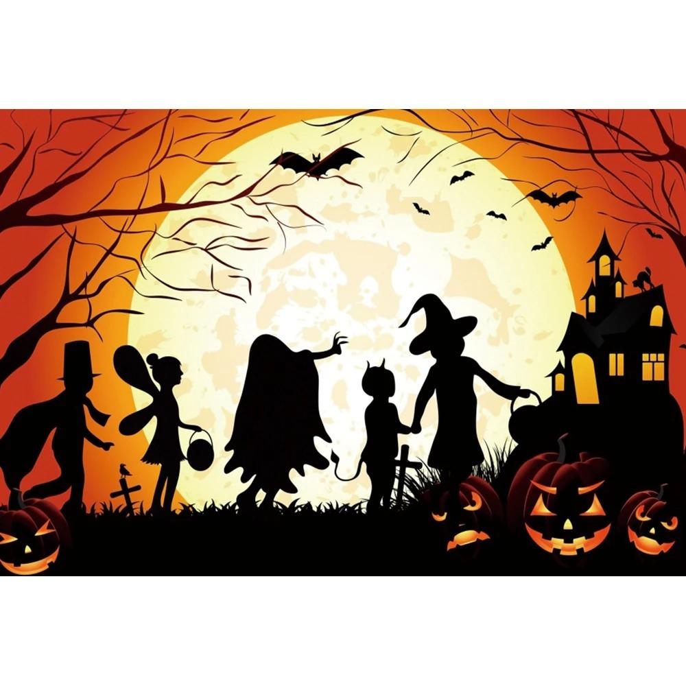 Хэллоуин украшение для вечеринки в доме, подвесная ткань, ужас, кладбище, замок, тыквенная голова, подвесная ткань, украшение комнаты, фоновая ткань