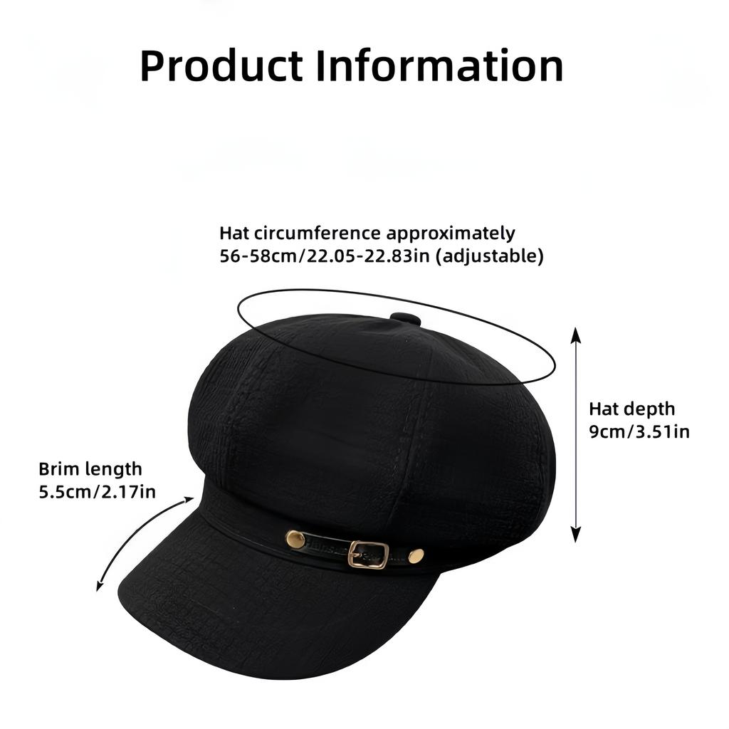 Женский восьмиугольный берет - Ретро дизайн художника, Защита от солнца и тепло, Всесезонный, Универсальный для путешествий, Поездок на работу, Повседневная стильная кепка