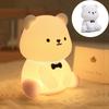 NIEPAN Ночной милый медведь кормление грудью непрямой ночной светильник 7 цветов яркость сон ночь создать ребенка новый рождественский подарок свет, свет, перезаряжаемый,