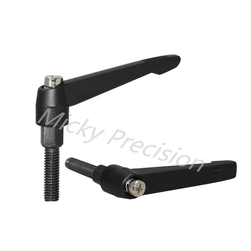 1Pcs Adjustable Handle Clamp Levers Thread Knob M4 M5 M6 M8 M10 Length 10-50mm