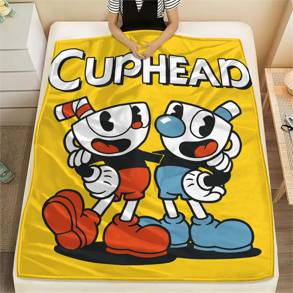 Cuphead poster Blanket, High quality Comfortable for All Seasons, Home Decor, Warmth and Comfort
