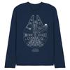 Star Wars Unisex Adult Millenium Lines Long-Sleeved T-Shirt