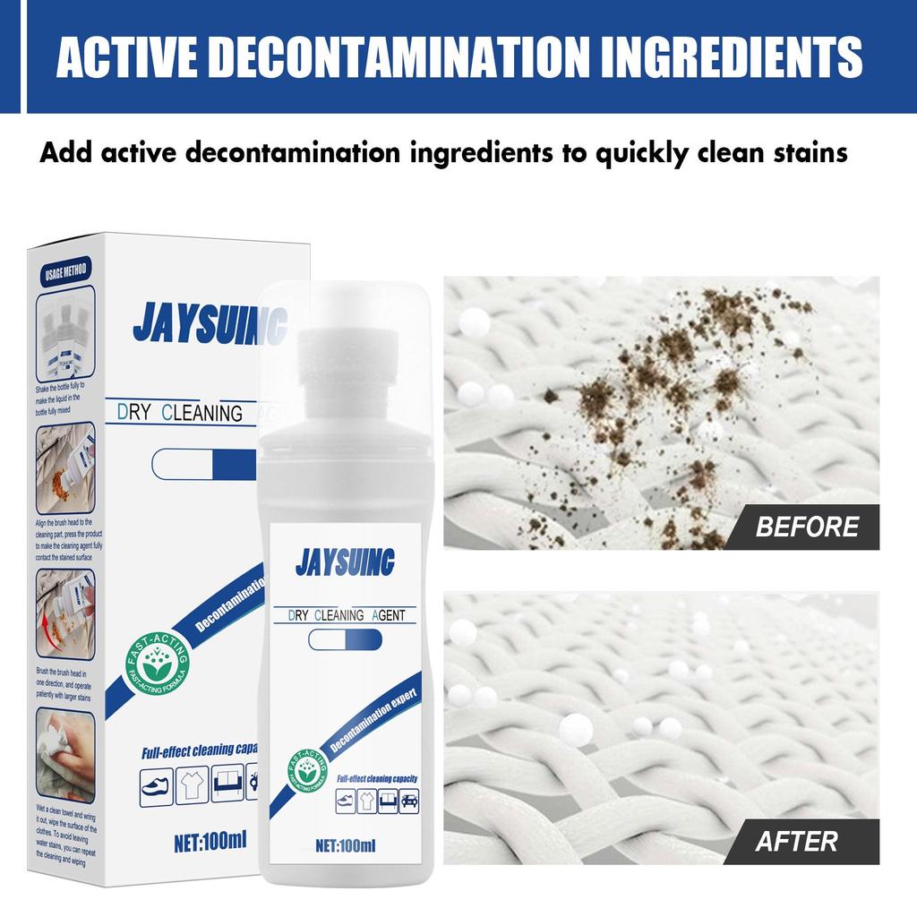 Универсальная безводная пена для чистки одежды, жидкость, не требующая ополаскивания, 100 мл