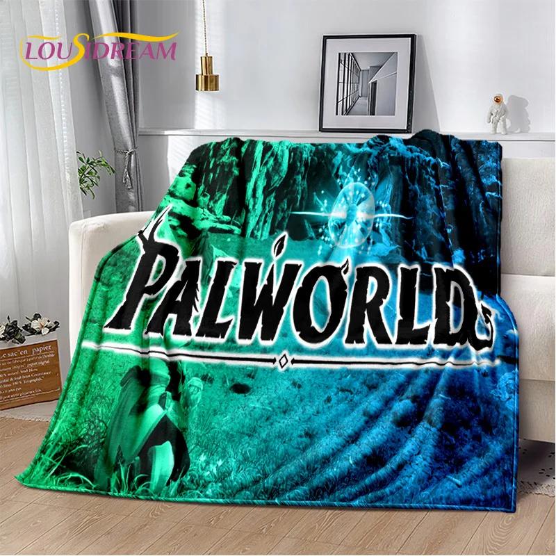 3D Мультяшное Игровое Одеяло Palworld, Мягкое Пледовое Одеяло для Дома, Спальни, Кровати, Дивана, Пикника, Путешествий, Офиса, Покрывало для Отдыха, Детское