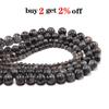 1 нить/лот 4, 6, 8, 10, 12 мм, натуральный камень лабрадорит, черный спектролит, круглые свободные бусины-разделители для изготовления ювелирных изделий, браслет «сделай сам»
