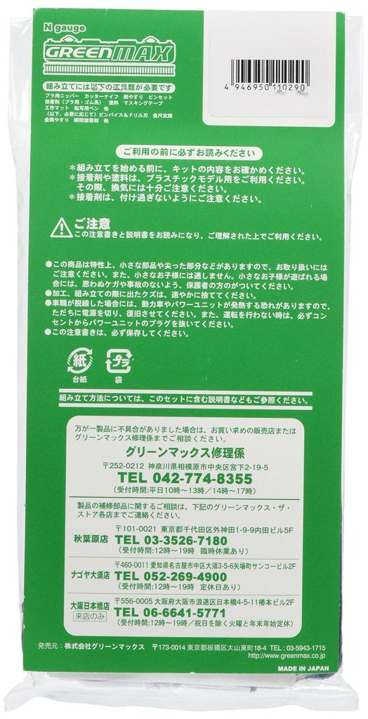 Greenmax N gauge тип SLO54 синий с светло-зеленой полосой 11029 модель железной дороги пассажирский вагон предварительно окрашенный