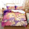 Cute Beatrice Re:ZERO Kpop Bedding Set 3D Printed Duvet Cover Set Single Twin Full Queen King Size Bed Linen For Fans Gift