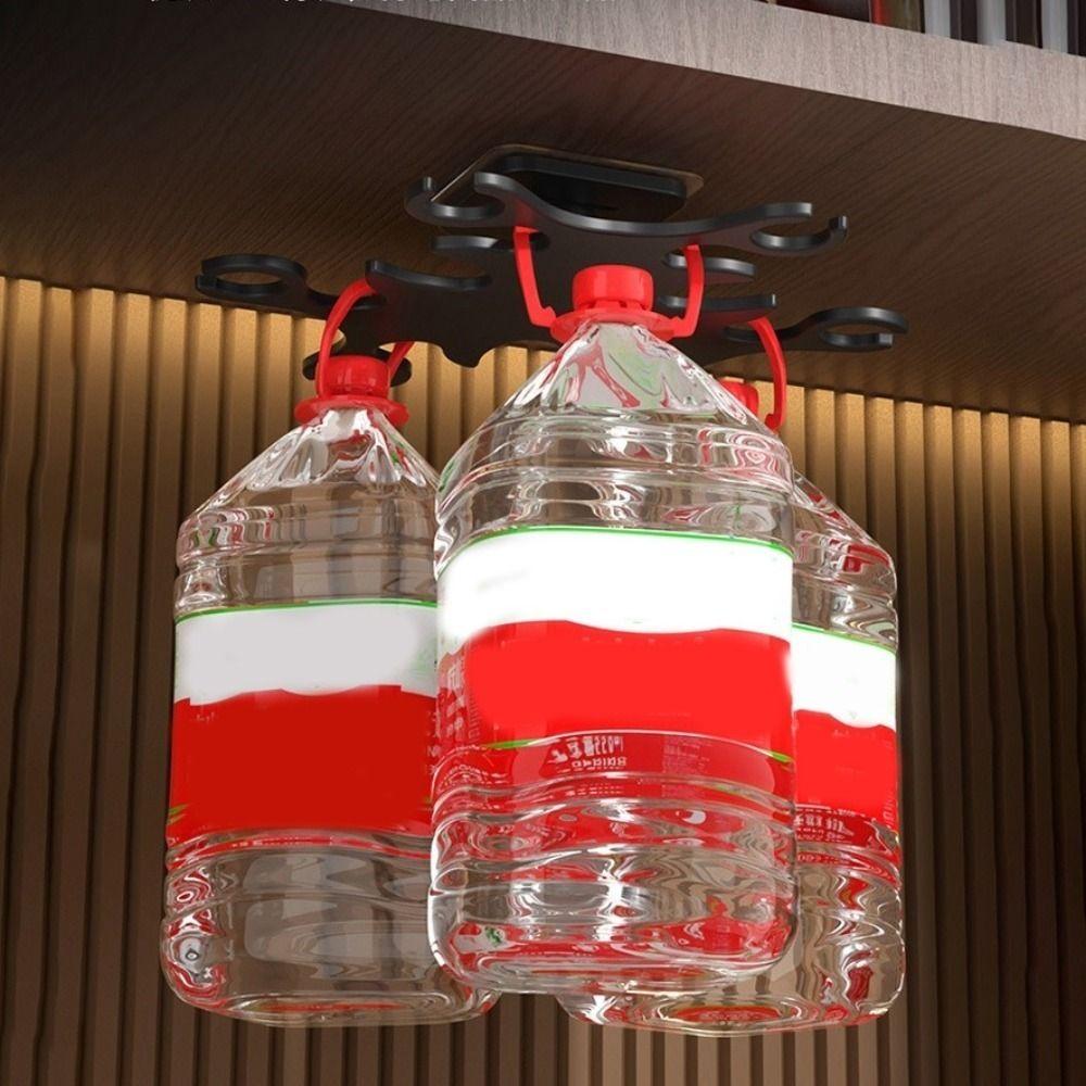 Wall Mounted Glasses Hanging Rack Plastic Inverted Goblets Rack Wine Glass Rack Dining Rooms