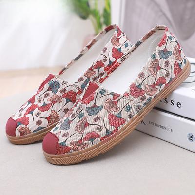 Обувь для среднего и пожилого возраста, Туфли на плоской подошве, Текстильная обувь, Женская обувь, Мягкая подошва, Без усталости, Повседневная обувь на один шаг, Туфли, Обувь для пожилых