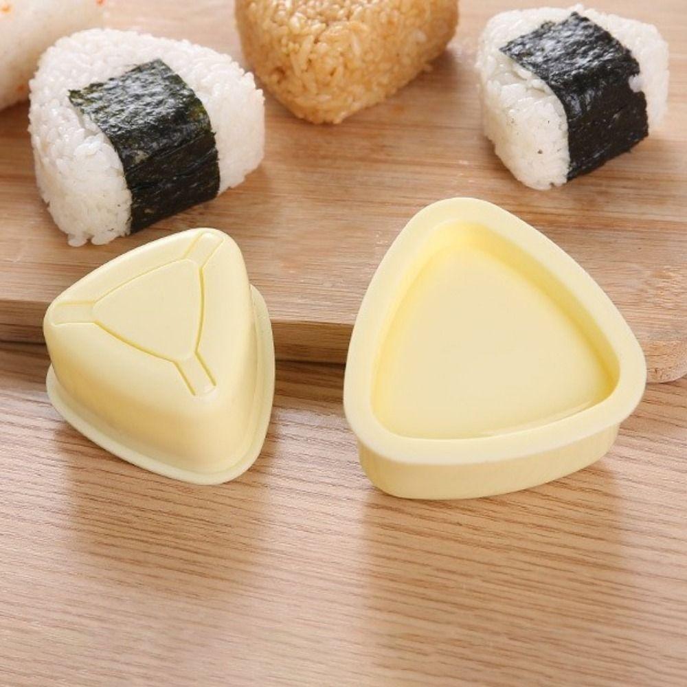 3Pcs/Set Triangular DIY Sushi Mold Press Onigiri Rice Ball Set Practical Baby Rice Molds  for Home