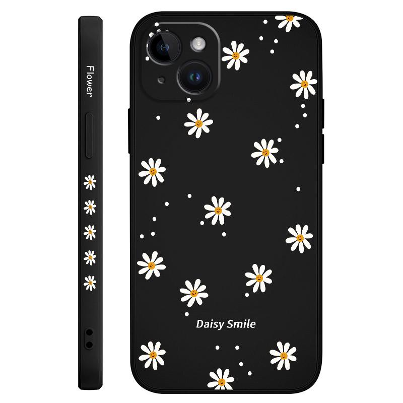 Чехол для телефона «Улыбающаяся ромашка» для iPhone 17 17 Air 16 16e 15 14 13 12 11 X XR XS Plus Pro Max Mini Силиконовый чехол