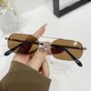 UV Protection Rectangular Sun Glasses Hip Hop 90's Glasses Trendy Eyeglasses  for Women & Men