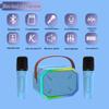 Мини-динамик P3 Bluetooth с беспроводным микрофоном для домашнего караоке