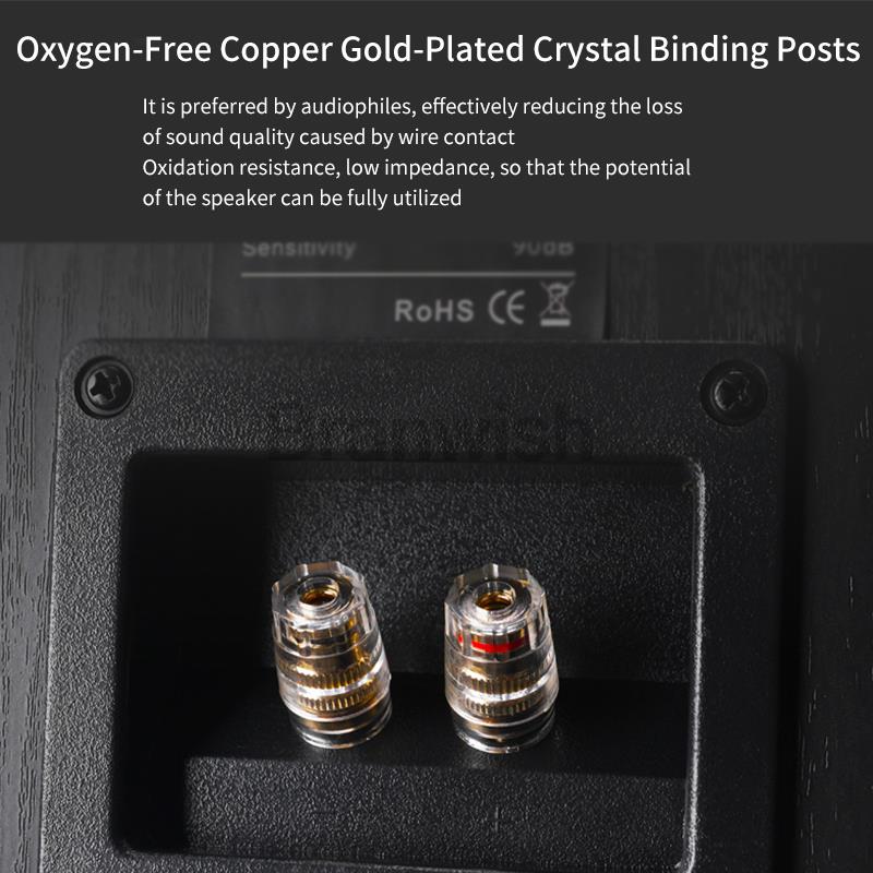 140W High-Power 6.5-inch Speaker Three-Way Bookshelf Speaker Fever 2.0 Hifi Audio Passive Home Theater Enthusiast Speaker