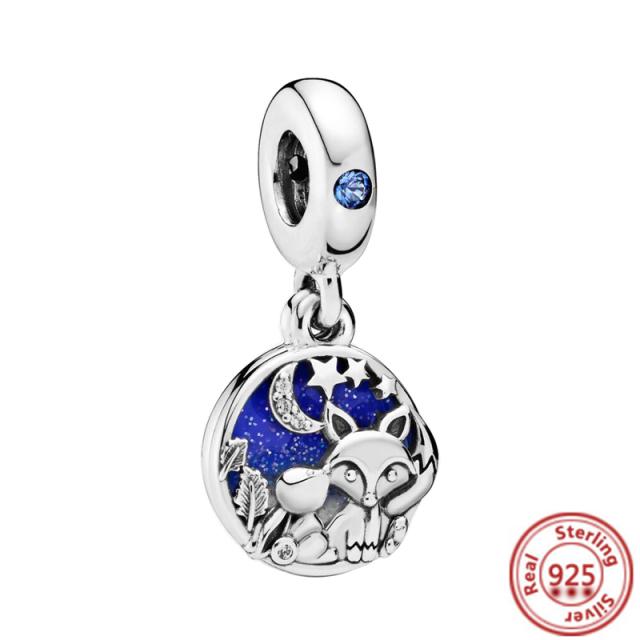925 Silver Animal Character Love Series Clip Beads Pendant Fit Original  Charm Accessories Bracelet for Women DIY Jewelry