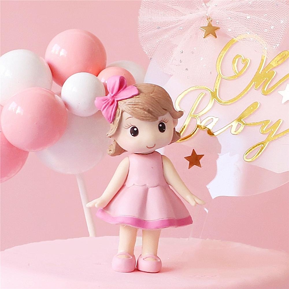 Little Princess Birthday Party Supplies Cake Topper Cake Decorating Tools Miniatures Figurine