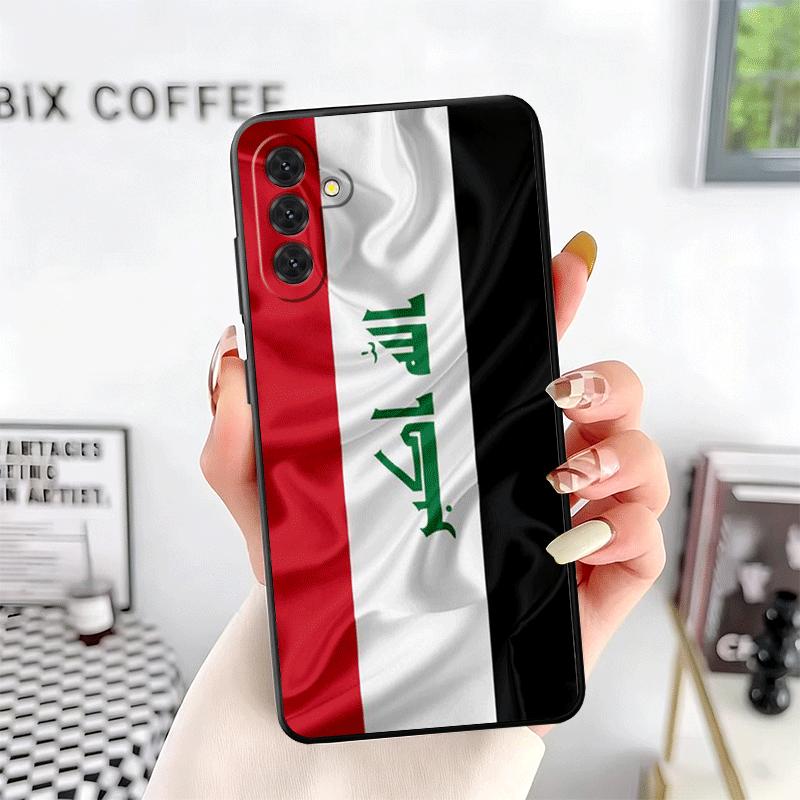 Iraqi Flag Mark Soft Phone Case for Samsung A17 A37 A57 A16 A26 A36 A56 A15 A25 A35 A55 A14 A24 A34 A54 A13 A23 A33 A53 A52 A12