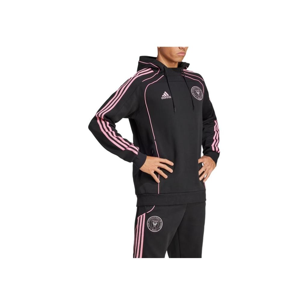 Adidas Inter Miami CF UBP Travel Hoodie Black Men Streetwear JE5534