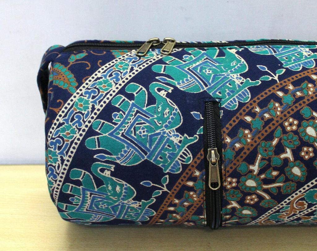 Разноцветная сумка для коврика для йоги Mandala с регулируемым ремнем, сумка для индийского коврика для йоги, спортивная спортивная сумка ручной работы, сумка-переноска, сумка для пилатеса, сумка для фитнеса