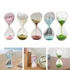 Sand Timer Sandglass Home Yoga Timer Glitter Glass Sand Clock Sand Timer for Bedroom Living Room Faimly Holiday Gift Kids