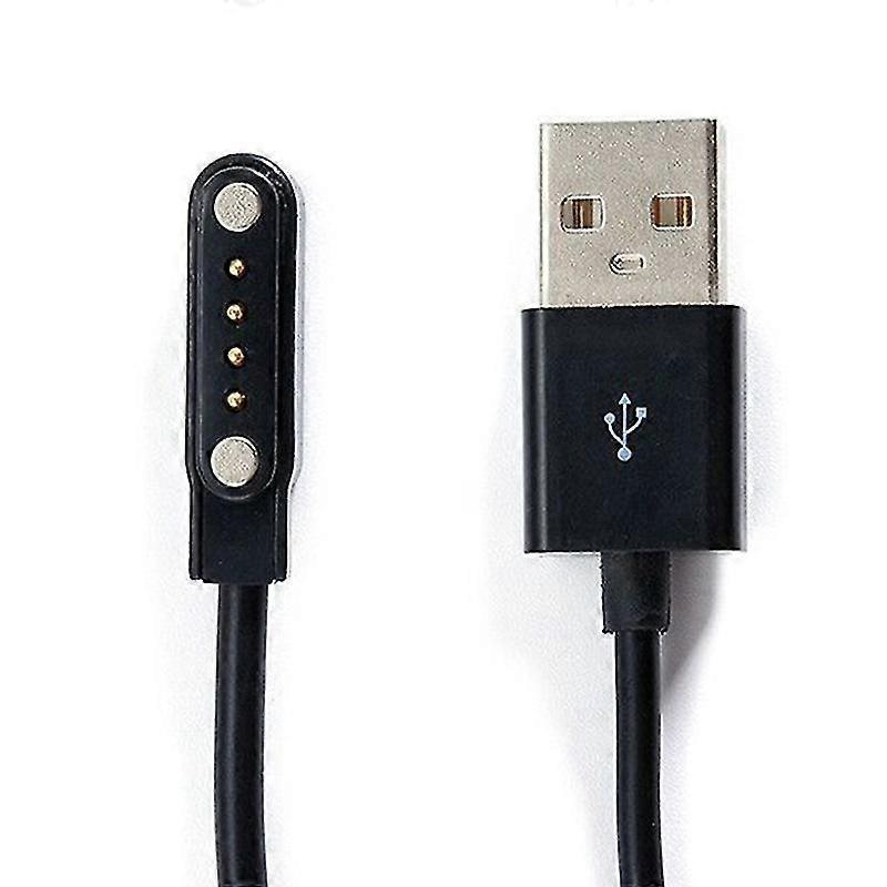 Smart Watch Charging Cable 4 Pin Magnetic Charger Universal For Smart Bracelet(1pcs,white)